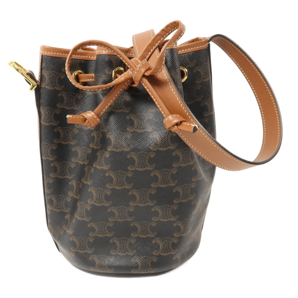 Celine Triomphe Bucket · Coated Canvas