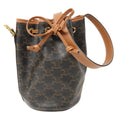 Celine Triomphe Bucket · Coated Canvas