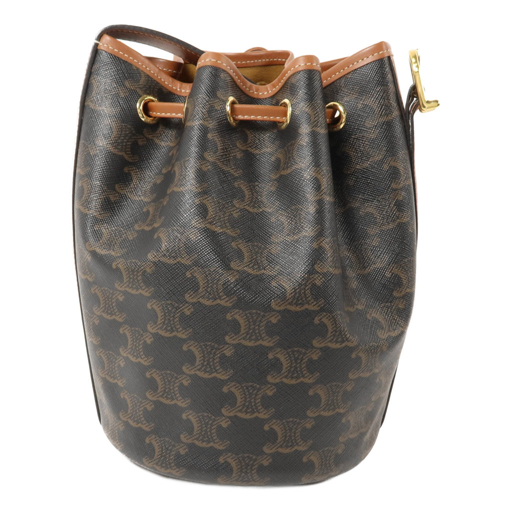 Celine Triomphe Bucket · Coated Canvas