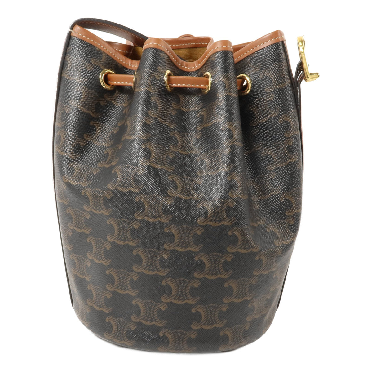 Celine Triomphe Bucket · Coated Canvas