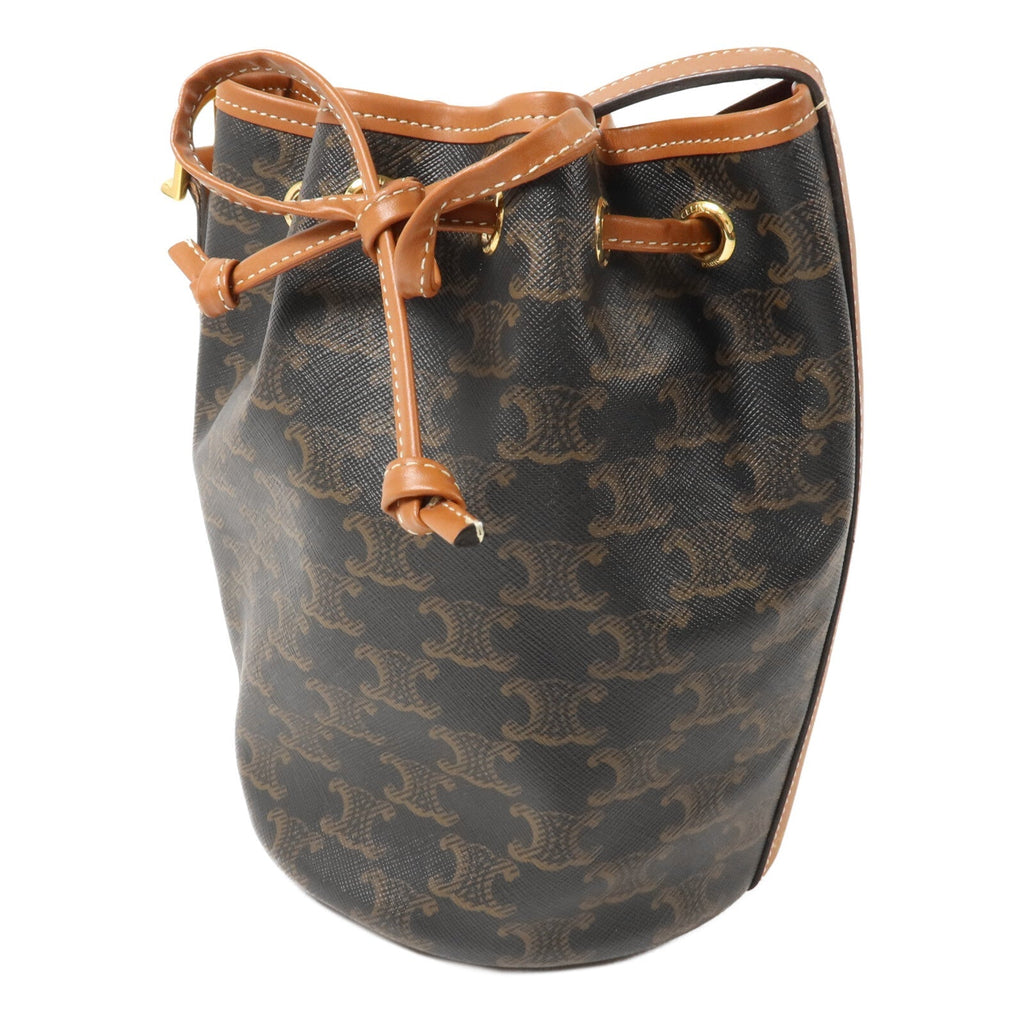 Celine Triomphe Bucket · Coated Canvas
