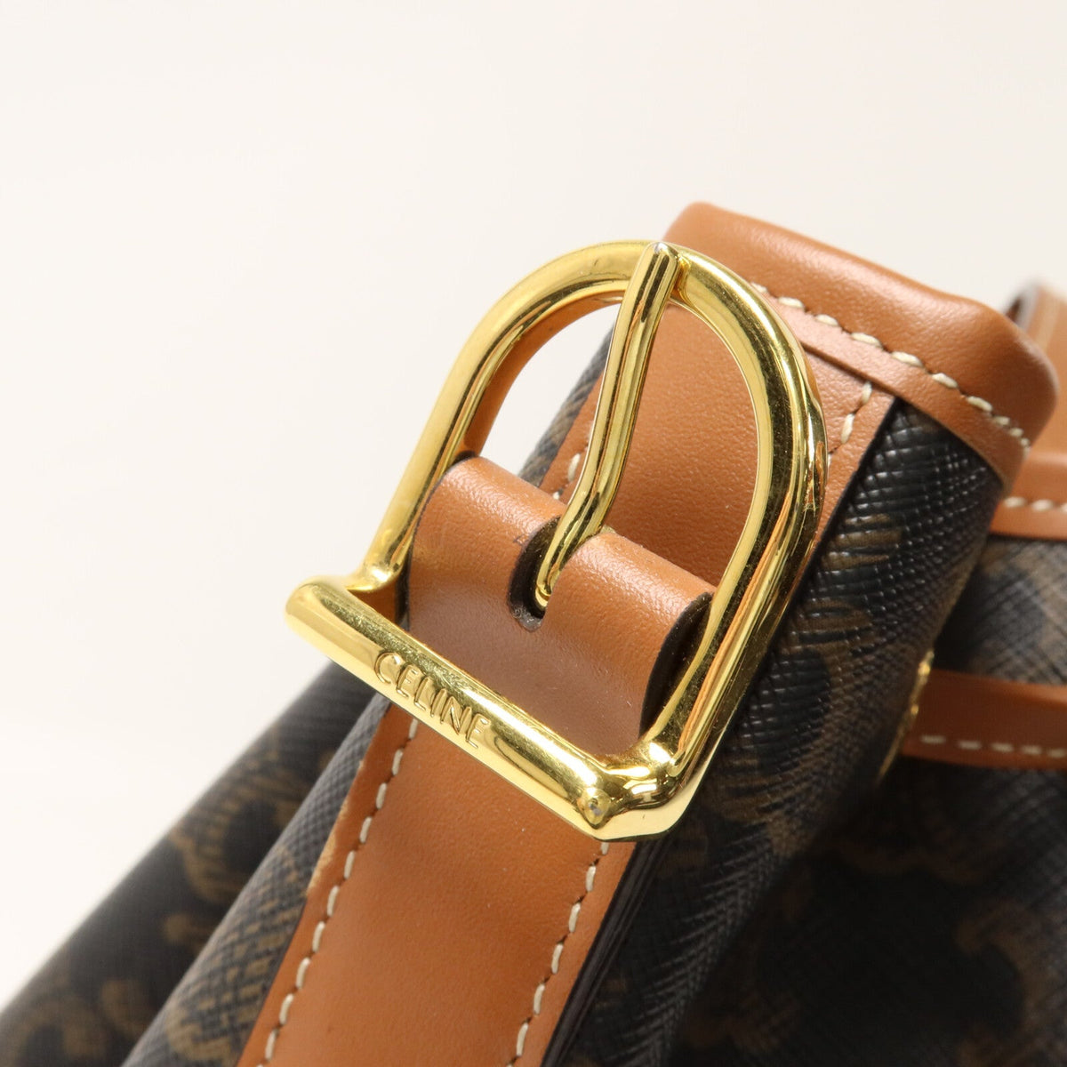 Celine Triomphe Bucket · Coated Canvas