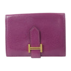 Hermès Bearn Card Case · Chèvre · Anemone