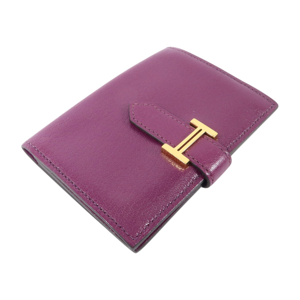 Hermès Bearn Card Case · Chèvre · Anemone
