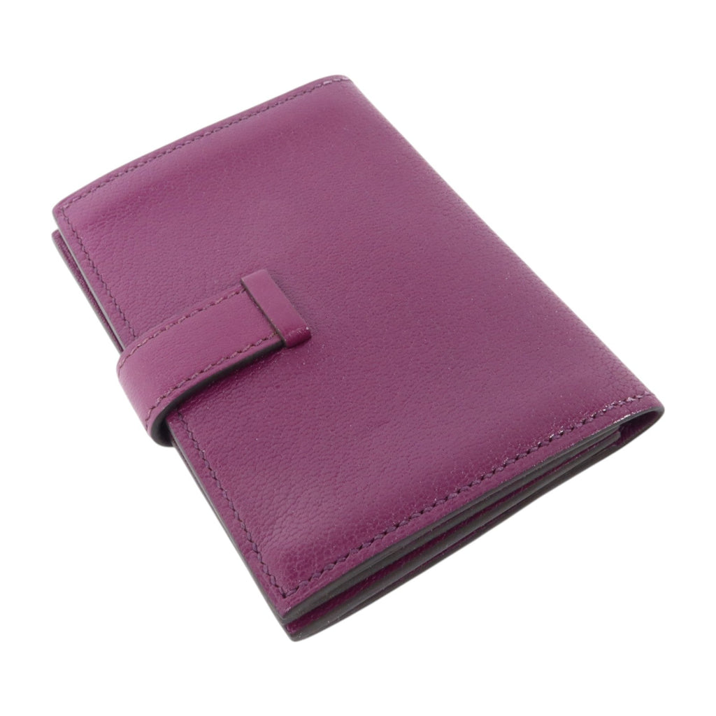 Hermès Bearn Card Case · Chèvre · Anemone