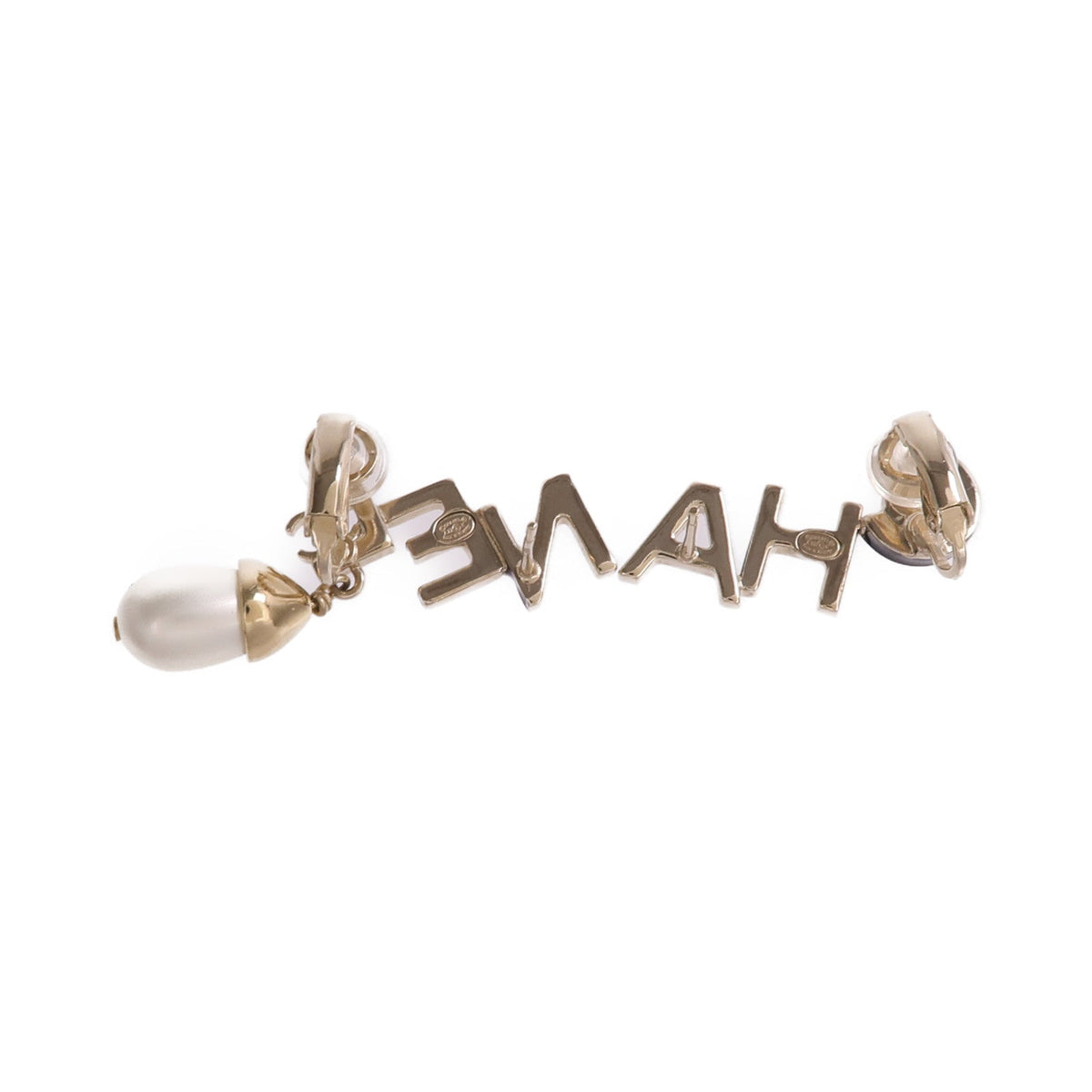 CHANEL CC · Pearl Earrings