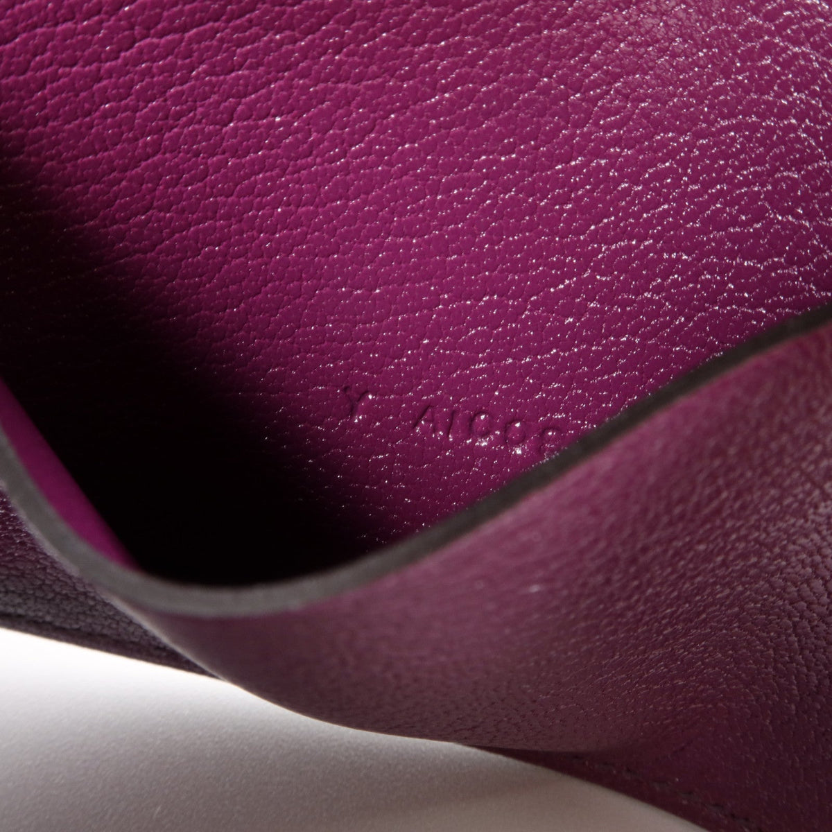 Hermès Bearn Card Case · Chèvre · Anemone
