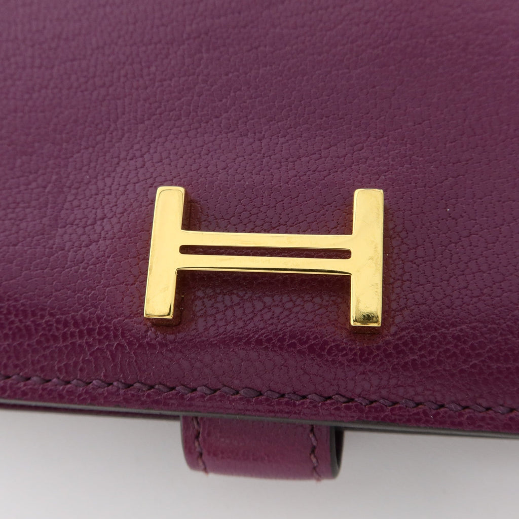 Hermès Bearn Card Case · Chèvre · Anemone