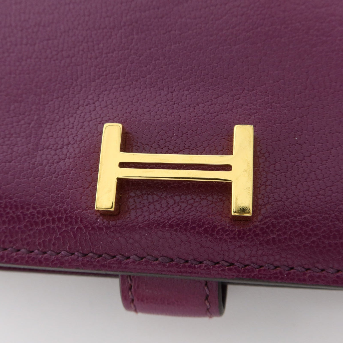 Hermès Bearn Card Case · Chèvre · Anemone