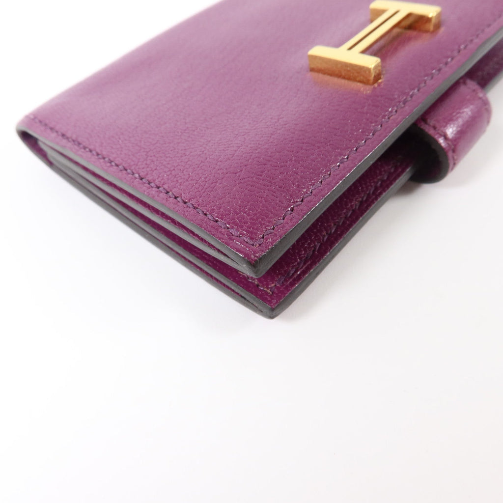 Hermès Bearn Card Case · Chèvre · Anemone