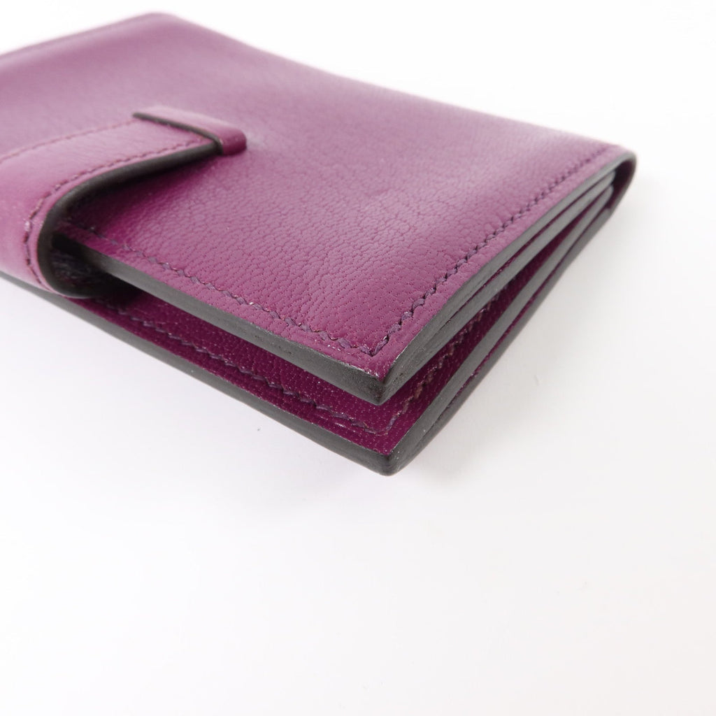Hermès Bearn Card Case · Chèvre · Anemone