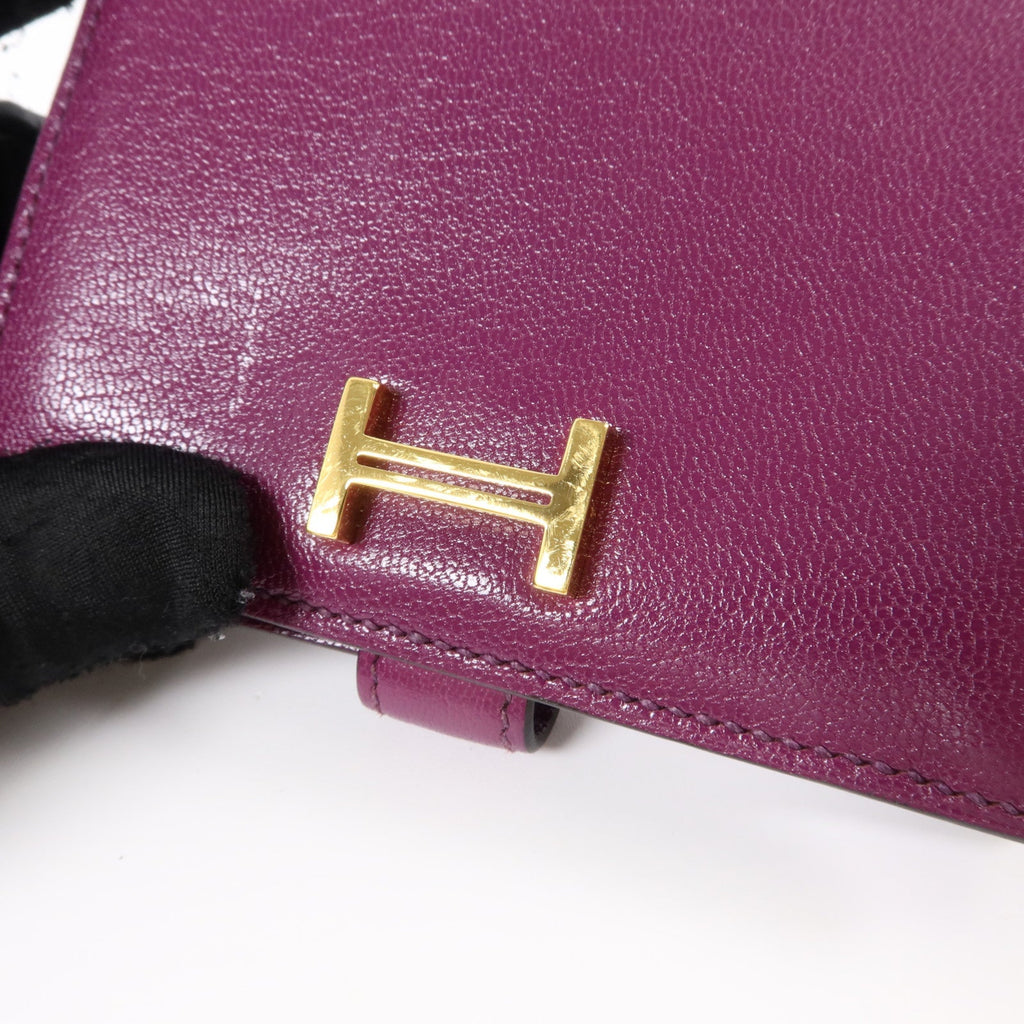 Hermès Bearn Card Case · Chèvre · Anemone