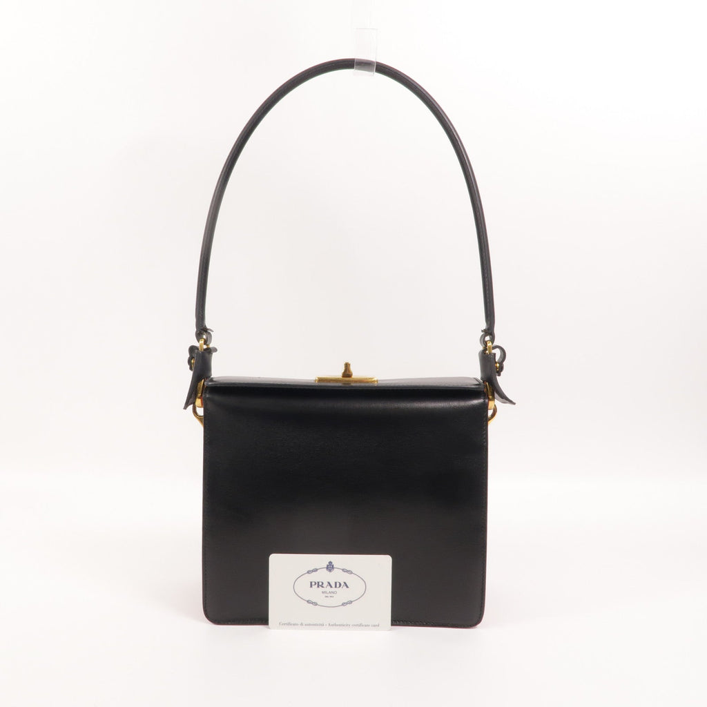 Prada · Two-Tone Calfskin Shoulder Bag