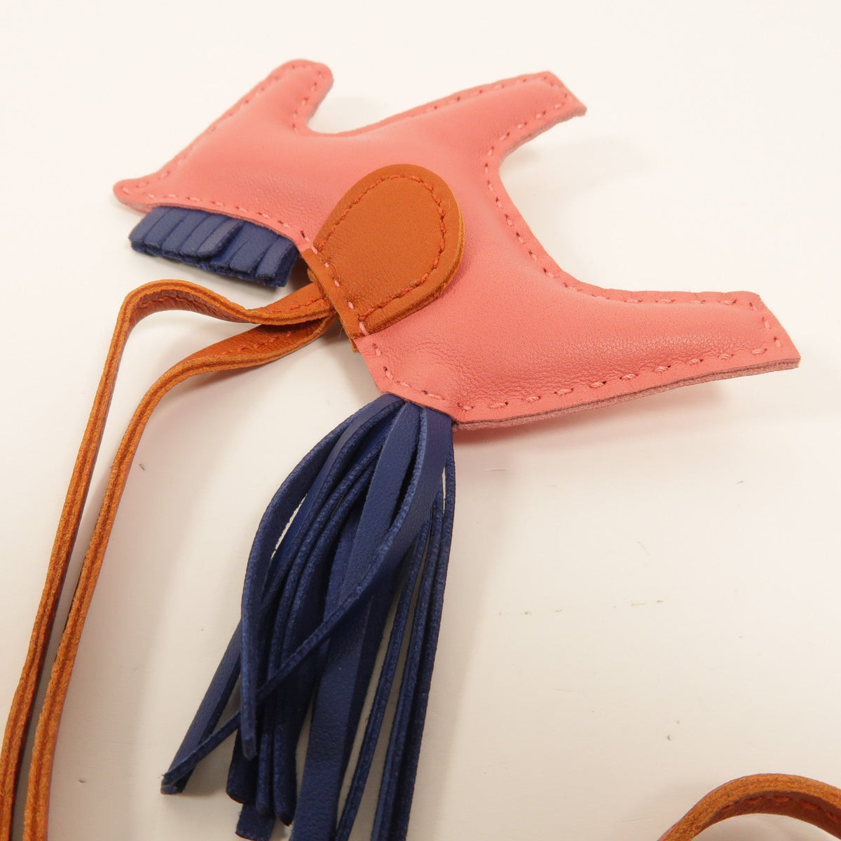 Hermès Rodeo PM Charm · Rose Azalée