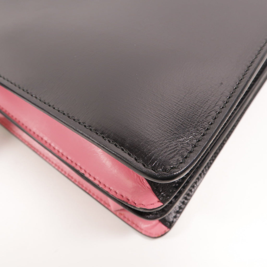 Prada · Two-Tone Calfskin Shoulder Bag