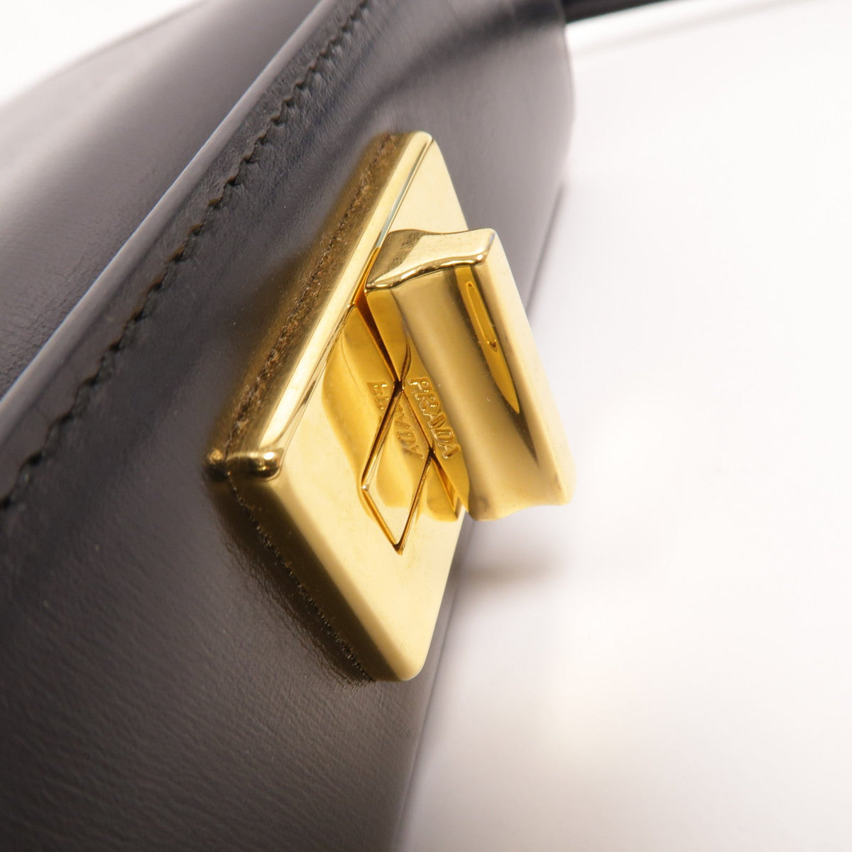 Prada · Two-Tone Calfskin Shoulder Bag
