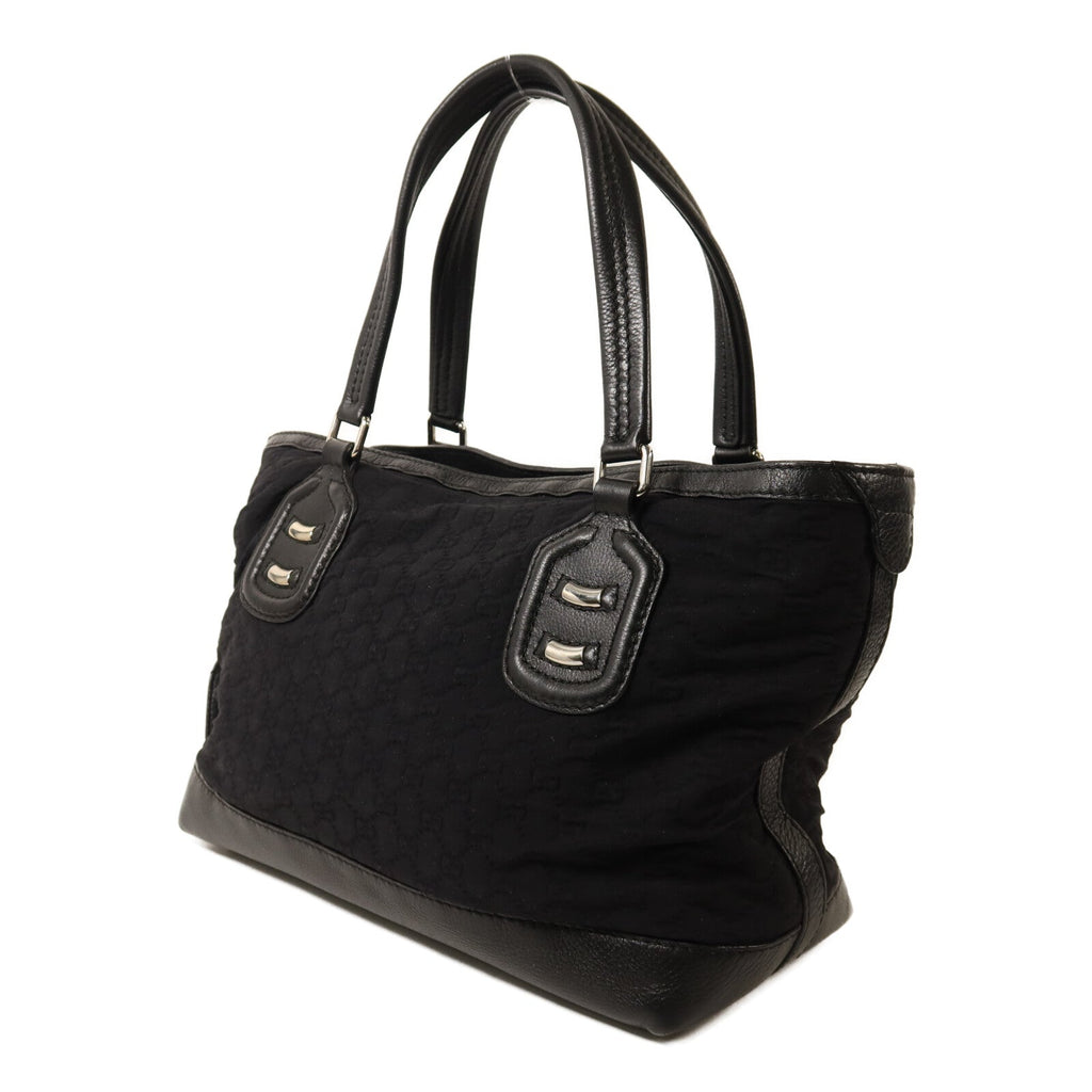 Gucci GG · Nylon & Calfskin Tote