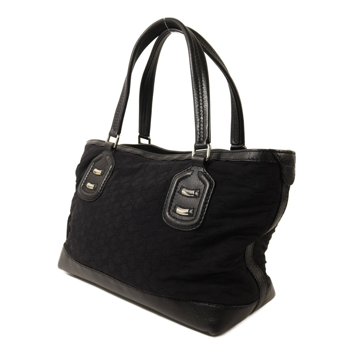 Gucci GG · Nylon & Calfskin Tote