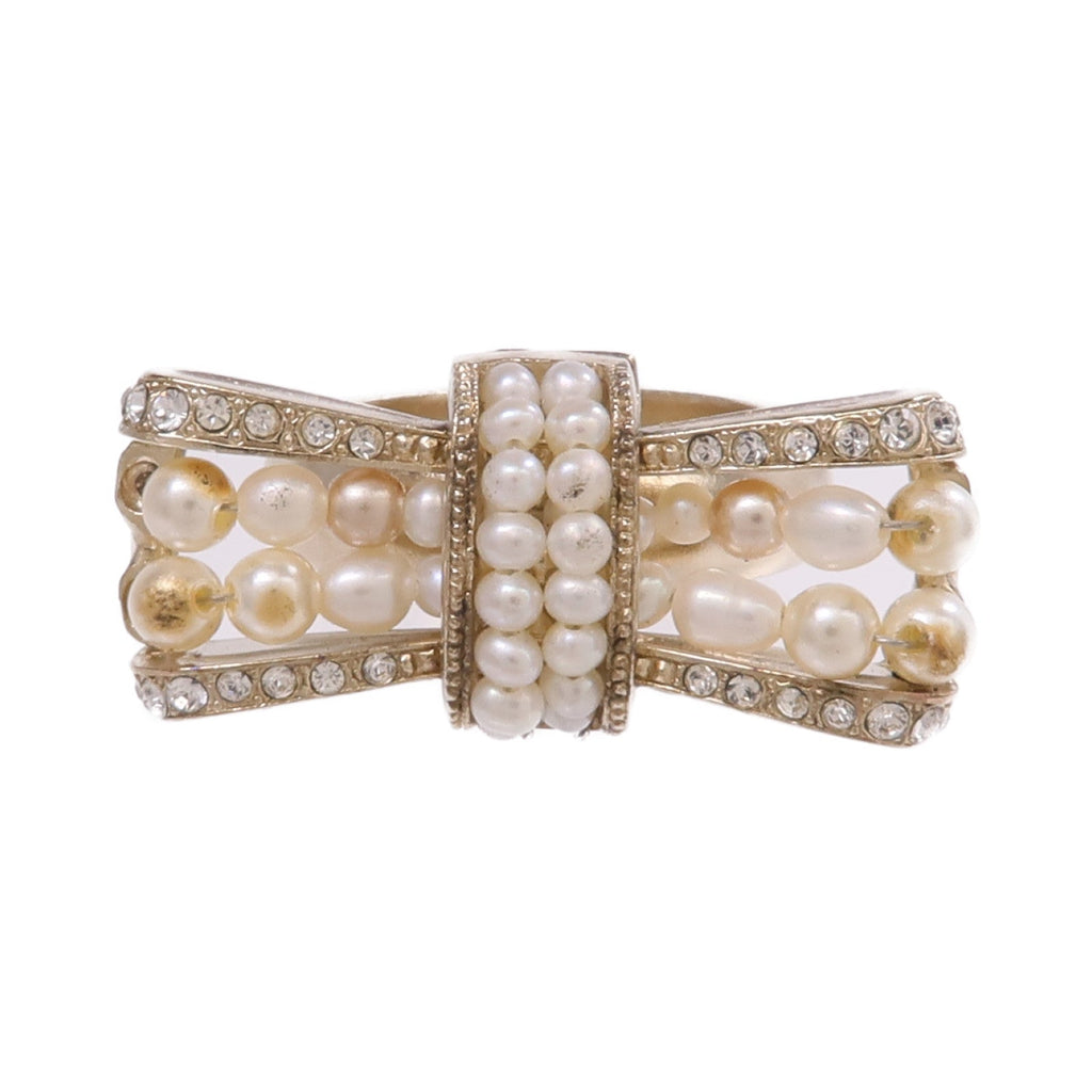 Chanel CC Ring · Two-Tone Metal