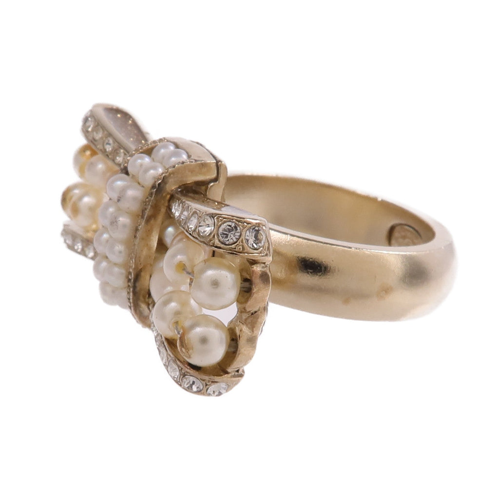 Chanel CC Ring · Two-Tone Metal
