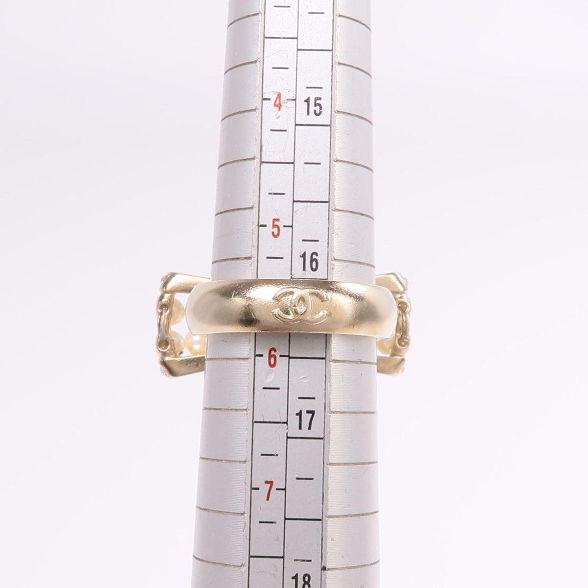 Chanel CC Ring · Two-Tone Metal