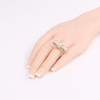Chanel CC Ring · Two-Tone Metal