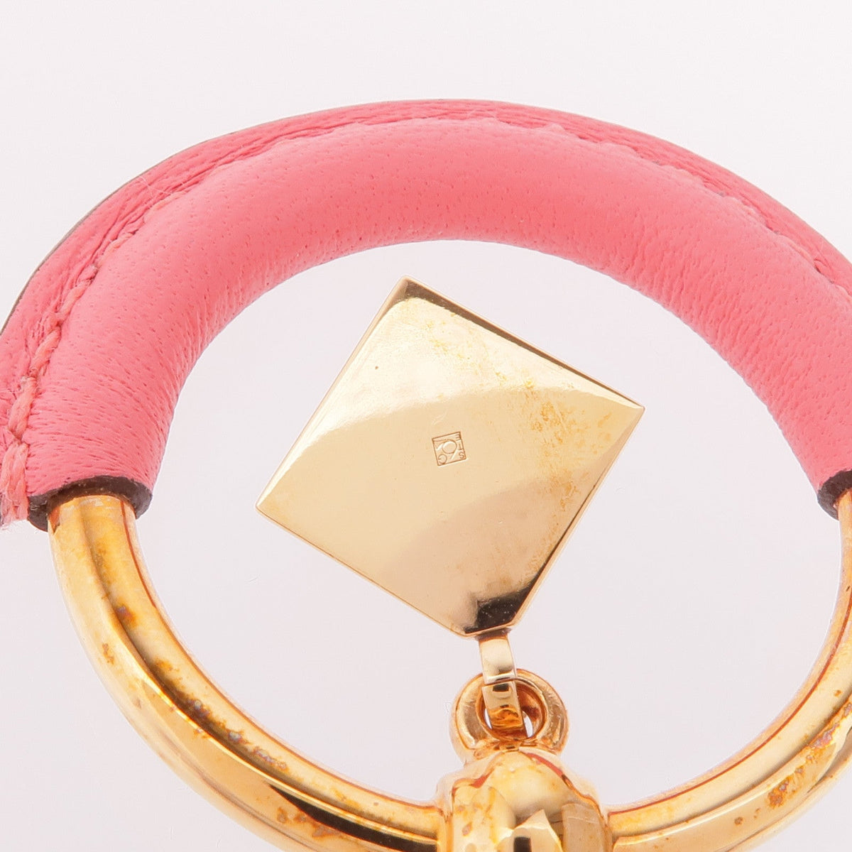 Hermès Leather & Metal Earrings