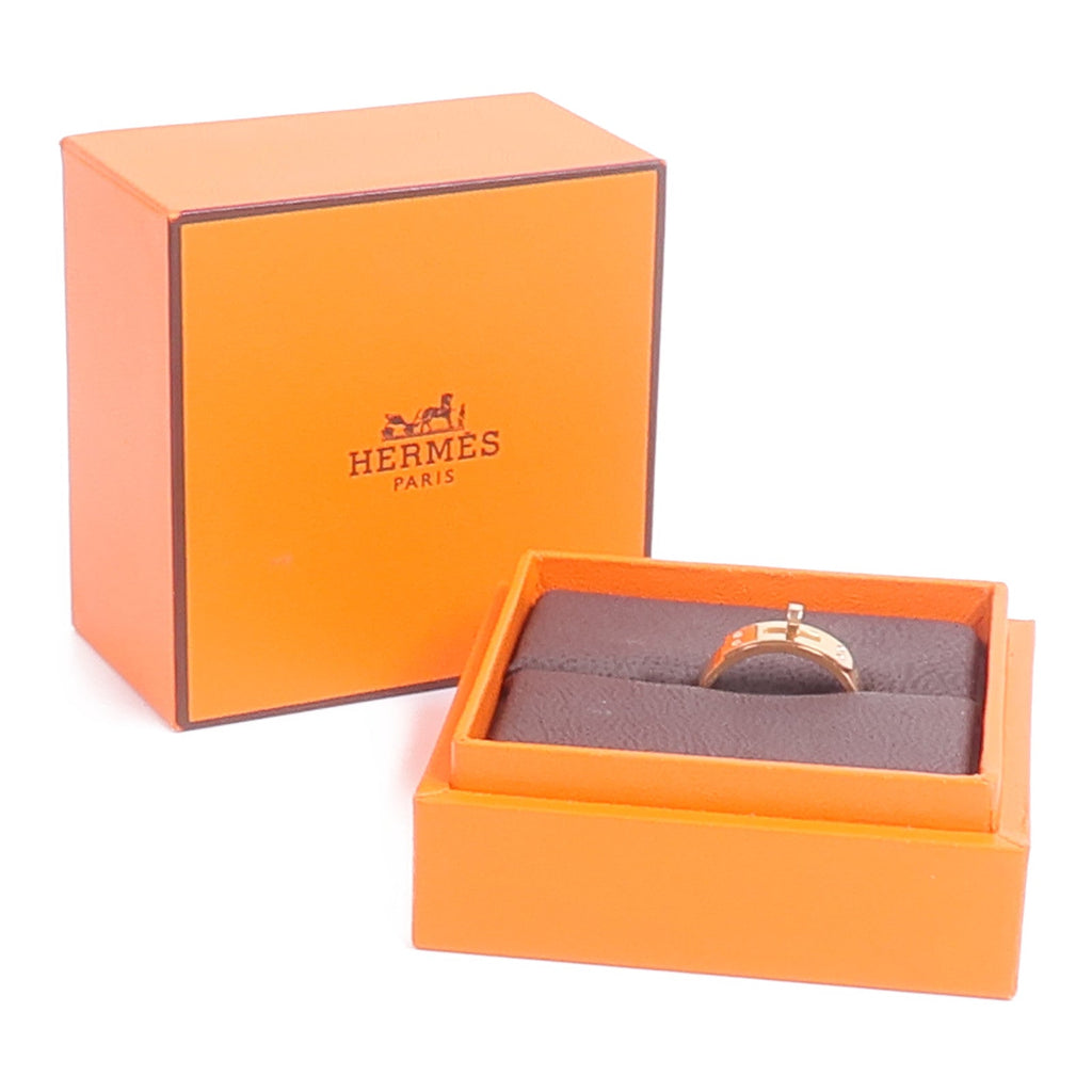 Hermès Kelly Ring · 18K Rose Gold · Diamond