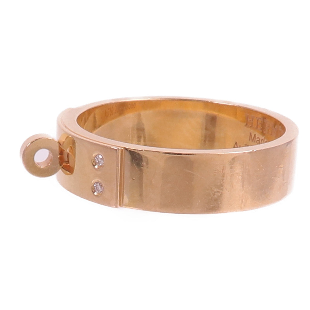Hermès Kelly Ring · 18K Rose Gold · Diamond