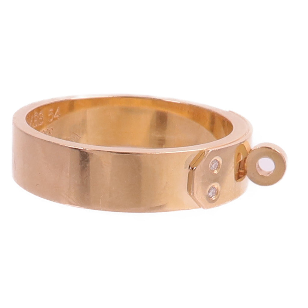 Hermès Kelly Ring · 18K Rose Gold · Diamond