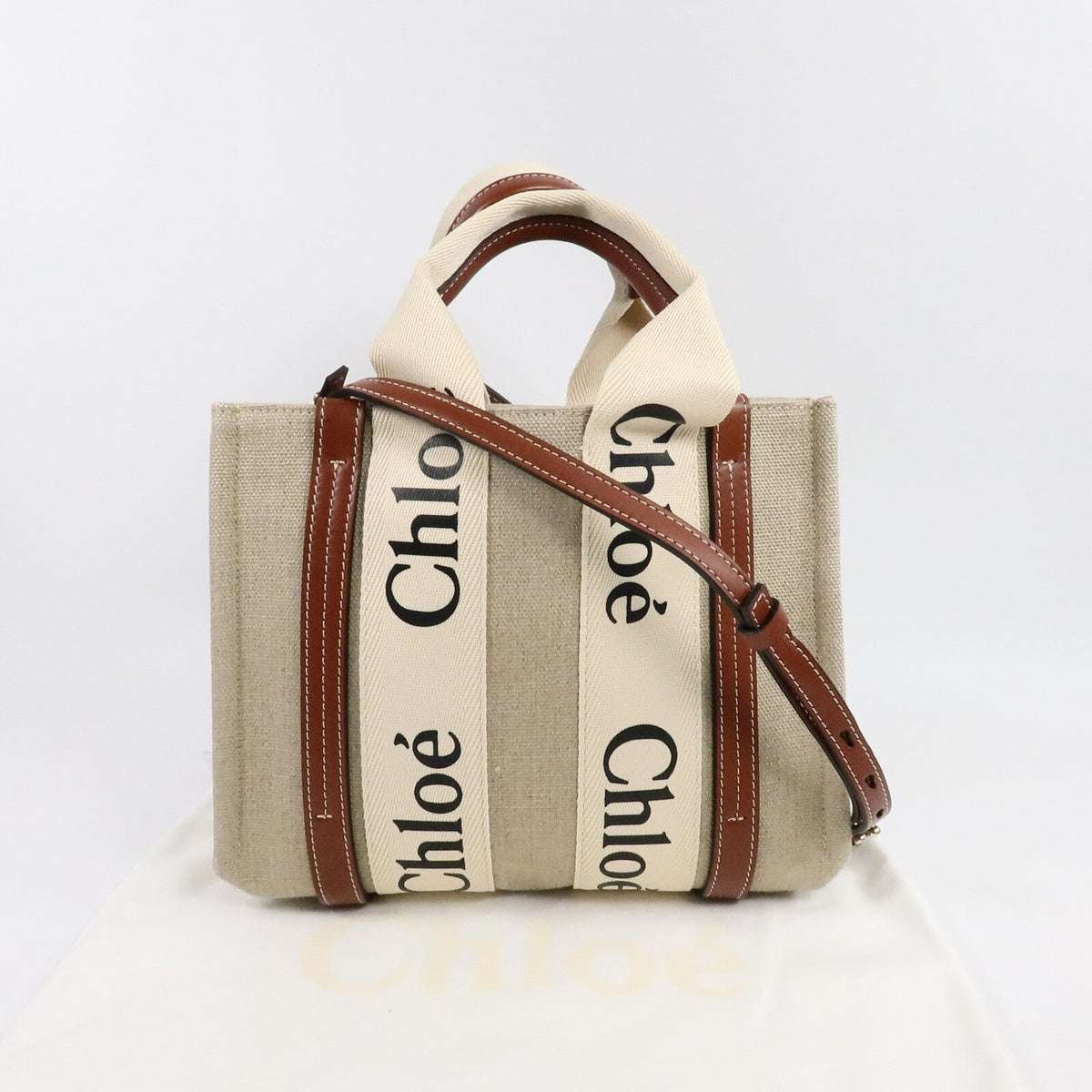 Chloé Woody · Canvas · Small Tote