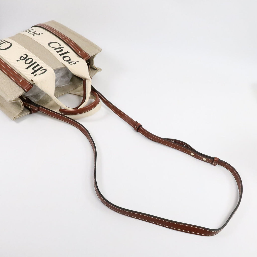 Chloé Woody · Canvas · Small Tote