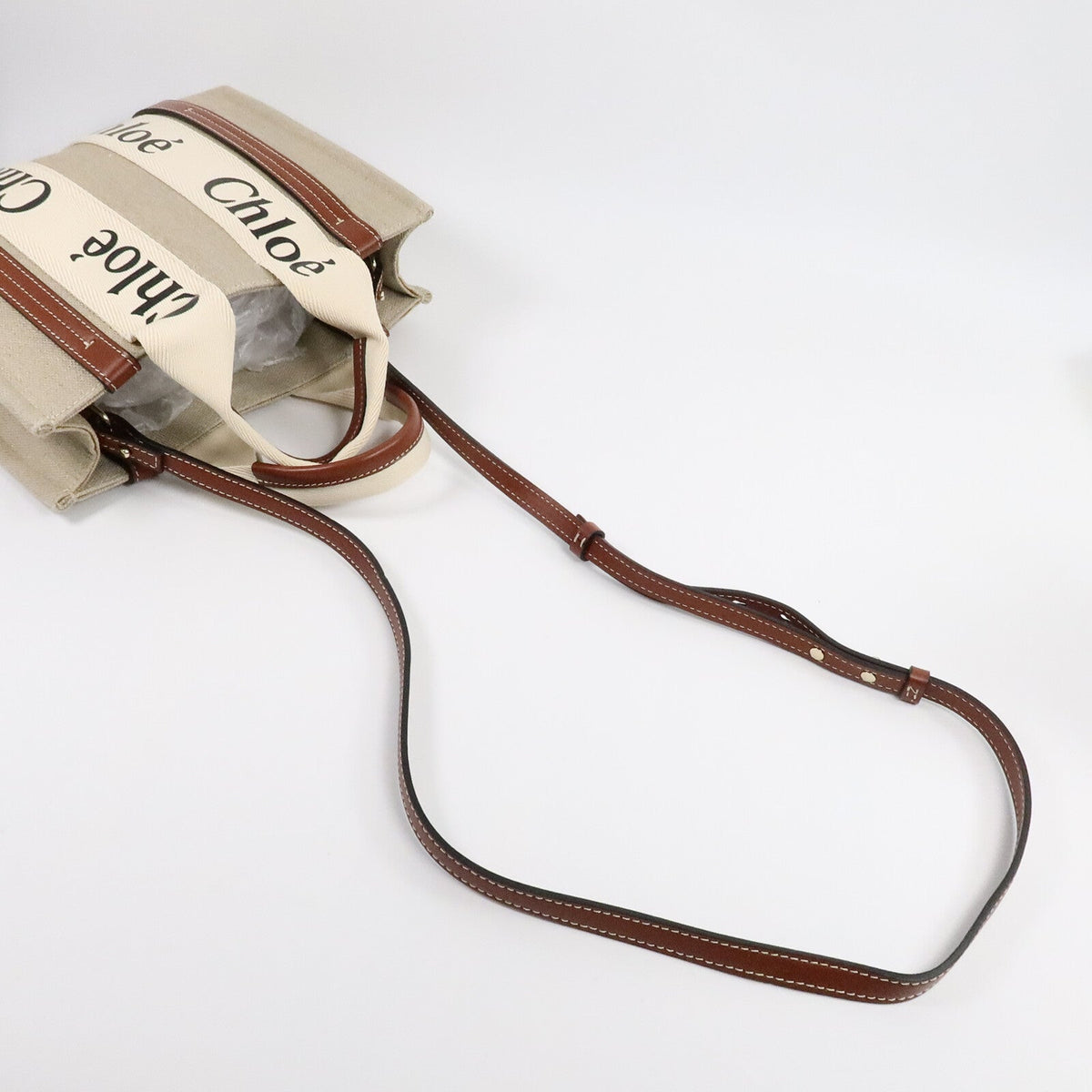 Chloé Woody · Canvas · Small Tote