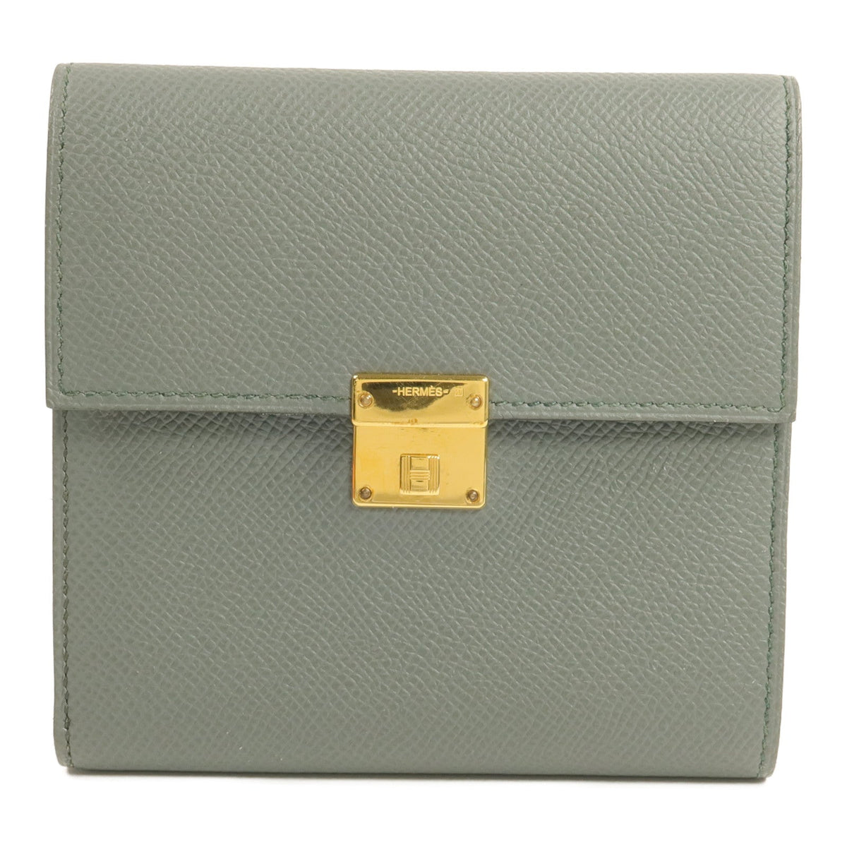 Hermès Clic 12 · Epsom · Vert Amande