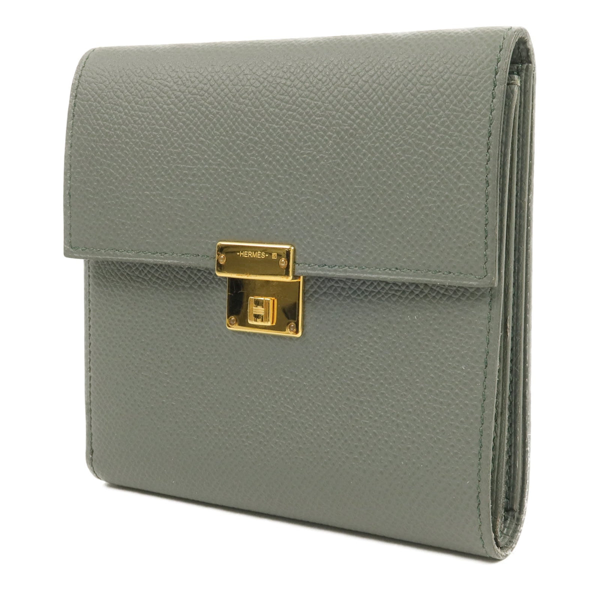 Hermès Clic 12 · Epsom · Vert Amande
