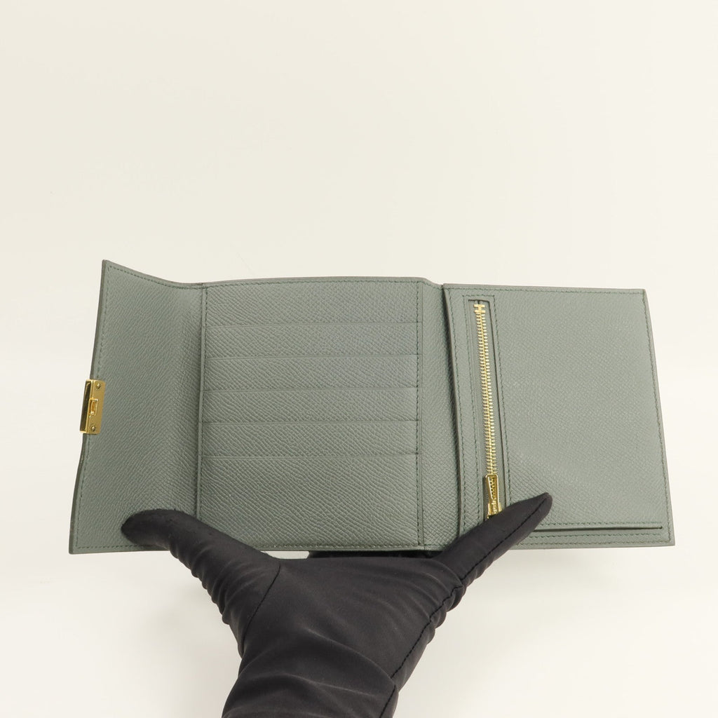 Hermès Clic 12 · Epsom · Vert Amande