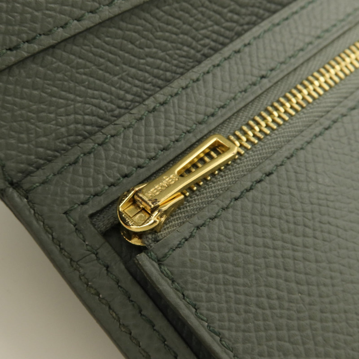 Hermès Clic 12 · Epsom · Vert Amande