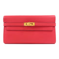 Hermès Kelly Long Wallet · Epsom · Rose