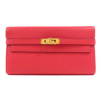 Hermès Kelly Long Wallet · Epsom · Rose