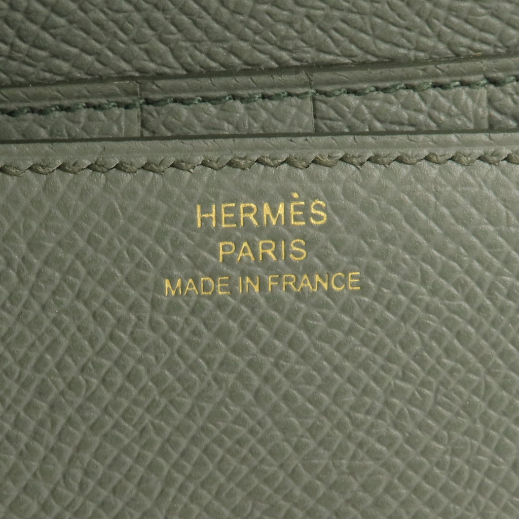 Hermès Clic 12 · Epsom · Vert Amande