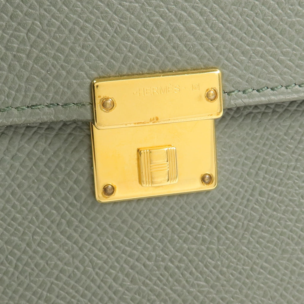 Hermès Clic 12 · Epsom · Vert Amande
