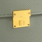 Hermès Clic 12 · Epsom · Vert Amande