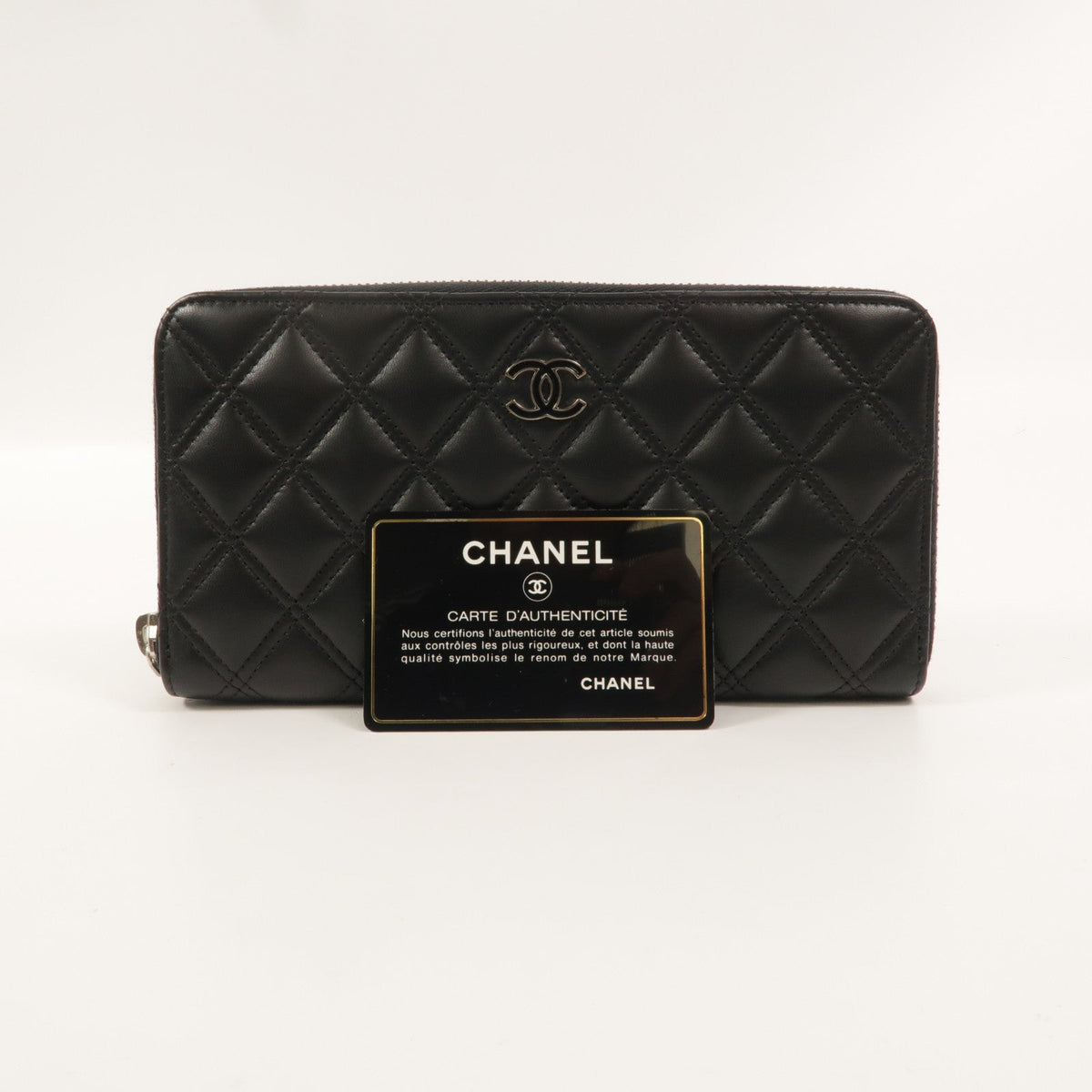 Chanel · Lambskin Zip Wallet