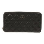 Chanel · Lambskin Zip Wallet