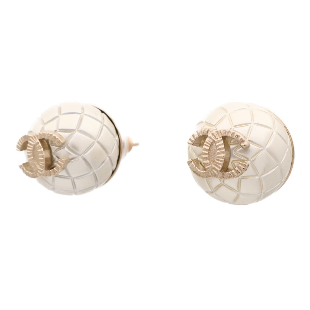CHANEL CC Earrings · Two-Tone Metal