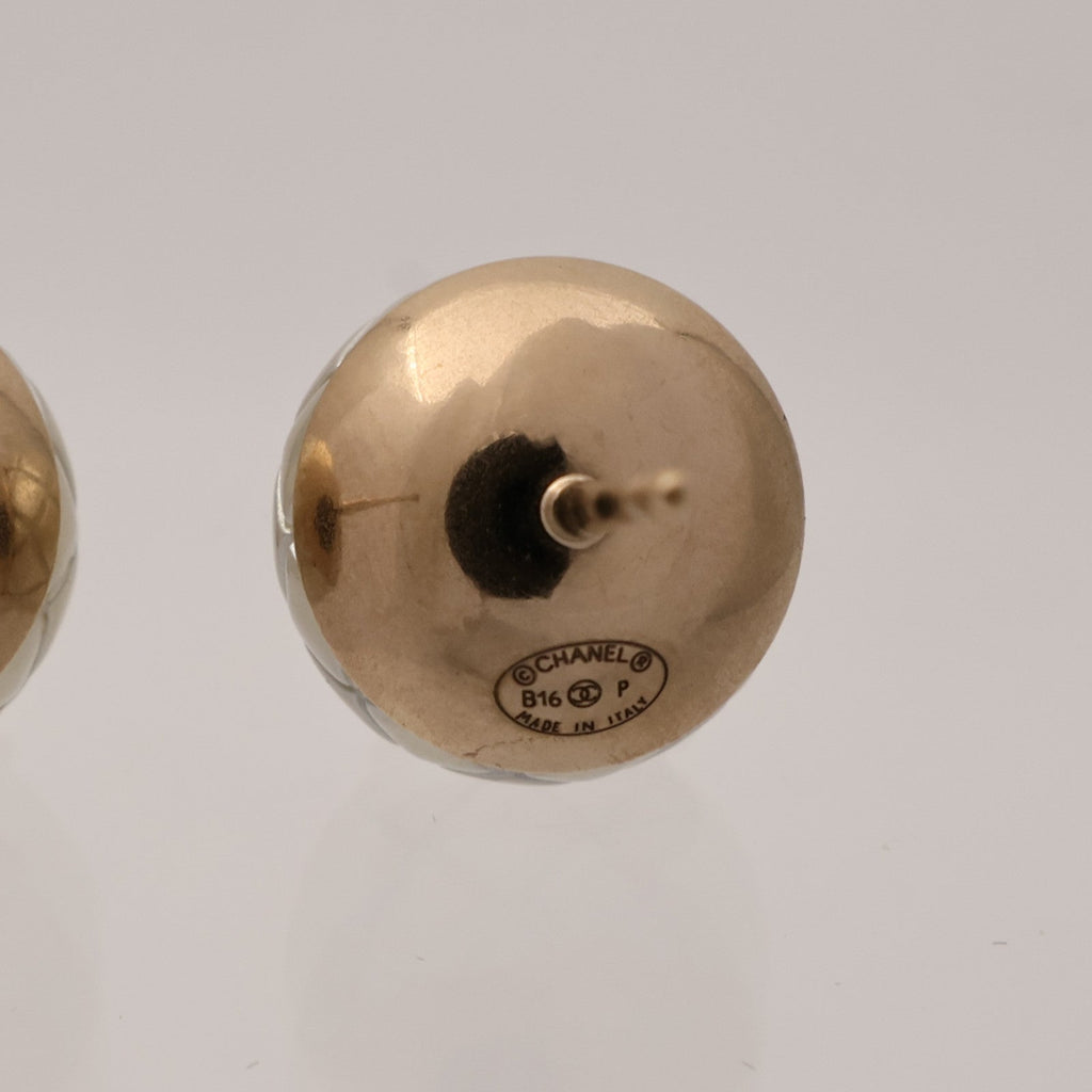 CHANEL CC Earrings · Two-Tone Metal