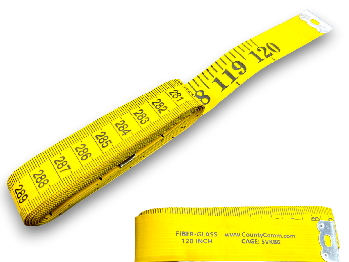 120" Dual Sided Fiberglass Measuring Tape ( New Batch )