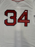 David Ortiz Boston Red Sox Autographed Authentic Jersey w/ This Is Our F'in City Inscription JSA