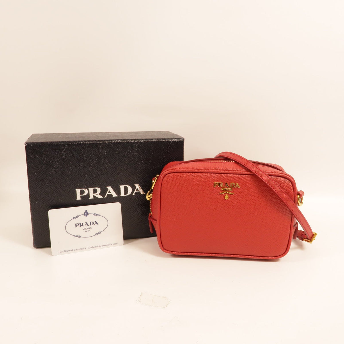 Prada Saffiano Leather Shoulder Bag