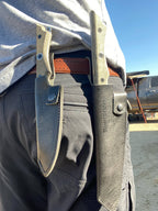 Leather Belt Sheath for Overland Chef Utility